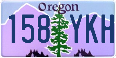 OR license plate 158YKH
