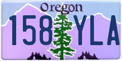 OR license plate 158YLA