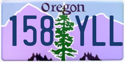 OR license plate 158YLL