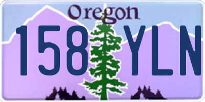 OR license plate 158YLN
