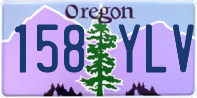 OR license plate 158YLV