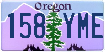 OR license plate 158YME