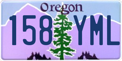 OR license plate 158YML