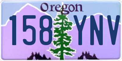 OR license plate 158YNV