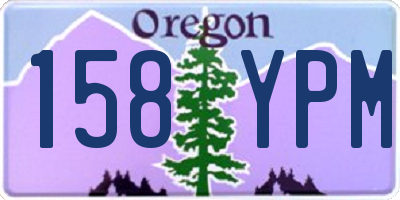 OR license plate 158YPM