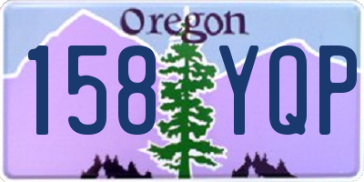 OR license plate 158YQP