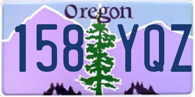 OR license plate 158YQZ