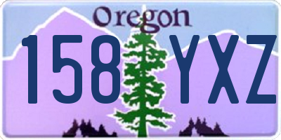 OR license plate 158YXZ