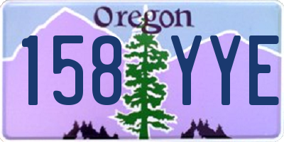 OR license plate 158YYE