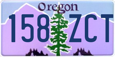 OR license plate 158ZCT