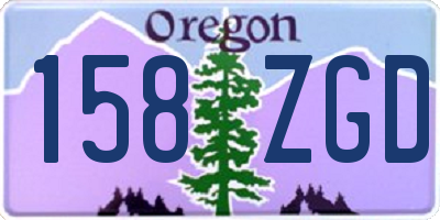 OR license plate 158ZGD
