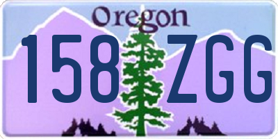 OR license plate 158ZGG