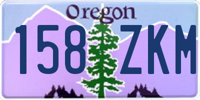 OR license plate 158ZKM