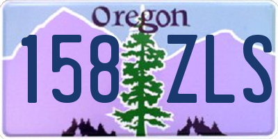 OR license plate 158ZLS