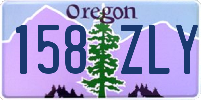 OR license plate 158ZLY