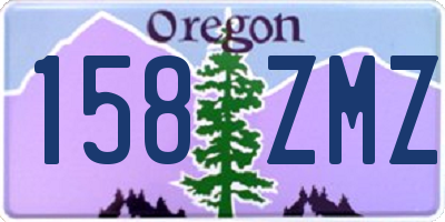 OR license plate 158ZMZ