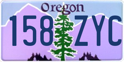 OR license plate 158ZYC