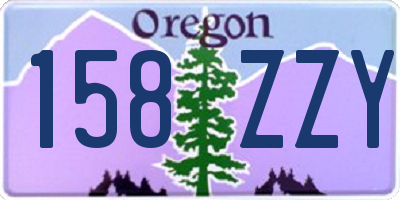 OR license plate 158ZZY