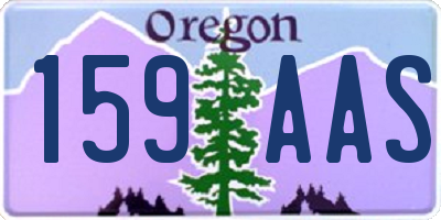 OR license plate 159AAS
