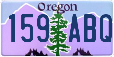 OR license plate 159ABQ