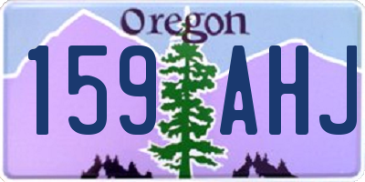 OR license plate 159AHJ