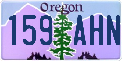OR license plate 159AHN