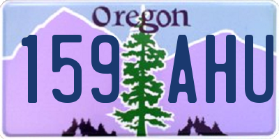 OR license plate 159AHU