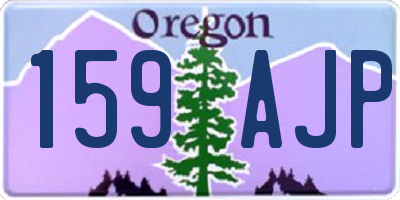 OR license plate 159AJP