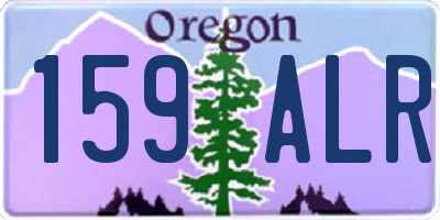 OR license plate 159ALR