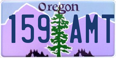 OR license plate 159AMT