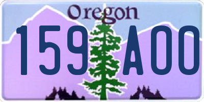 OR license plate 159AOO