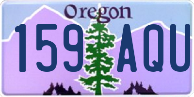 OR license plate 159AQU