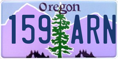 OR license plate 159ARN