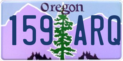 OR license plate 159ARQ