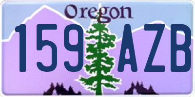 OR license plate 159AZB