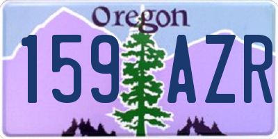 OR license plate 159AZR