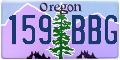 OR license plate 159BBG