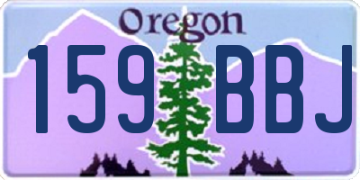 OR license plate 159BBJ