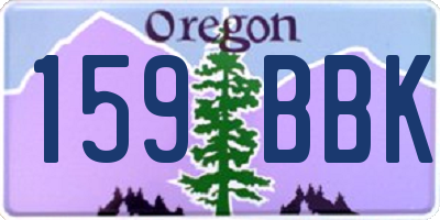 OR license plate 159BBK