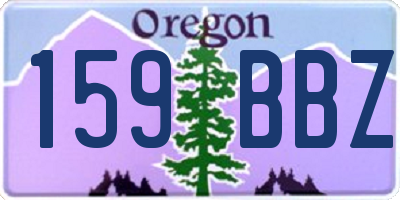 OR license plate 159BBZ