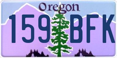 OR license plate 159BFK