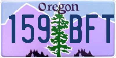 OR license plate 159BFT