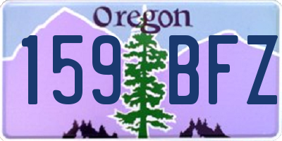 OR license plate 159BFZ