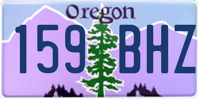 OR license plate 159BHZ