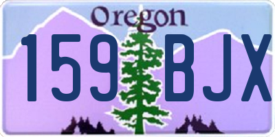OR license plate 159BJX