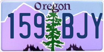 OR license plate 159BJY
