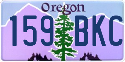 OR license plate 159BKC