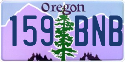 OR license plate 159BNB