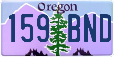 OR license plate 159BND