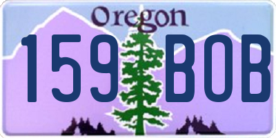 OR license plate 159BOB